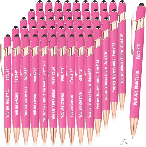 Amazon Ctosree 50 Pieces Inspirational Ballpoint Pens With Black