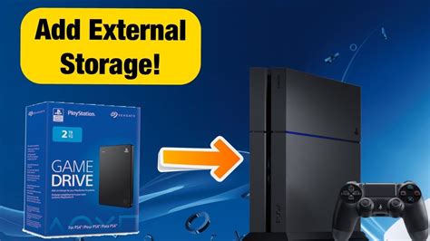 How To Add External Storage To Your Ps4 External Hard Drive Set Up Youtube