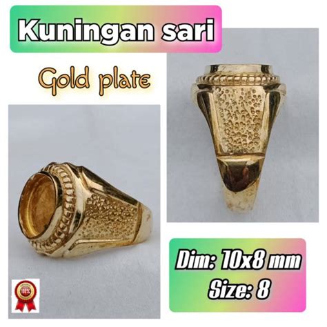 Jual Terbaru Cincin Emban Batu Akik Dan Permata Kuningan Sari 51