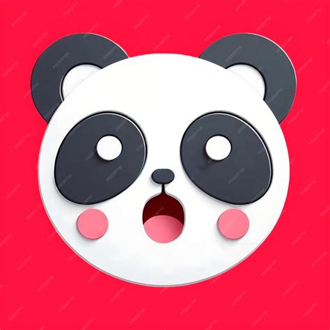 Surprised Emoji Sticker Premium Ai Generated Image
