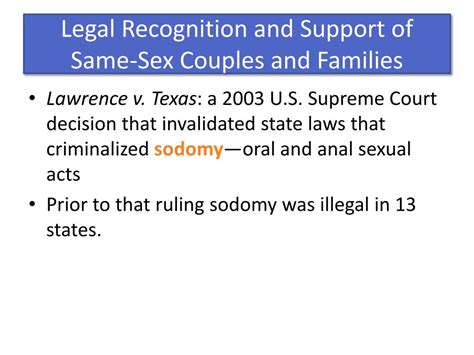 PPT Chapter 8 Same Sex Couples And Families PowerPoint Presentation