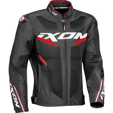 Blouson DRACO IXON Noir Rouge MAXXESS FR Blouson Moto Textile