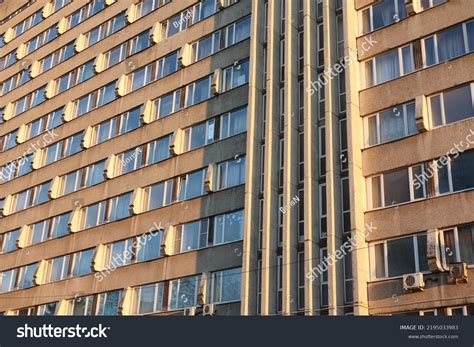 Soviet Building Style Brutalist Architecture Stock Photo 2195033983 ...