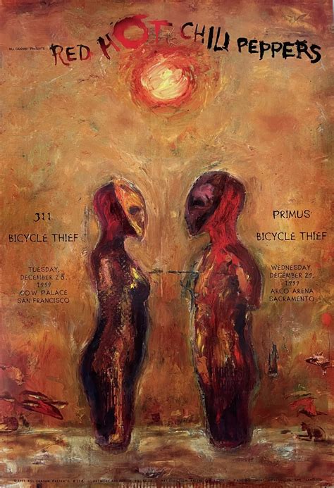 Red Hot Chili Peppers Concert Poster 1999 BGP 228 Visible Vibrations