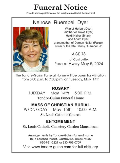 Tondre-Guinn Funeral Home | Castroville TX