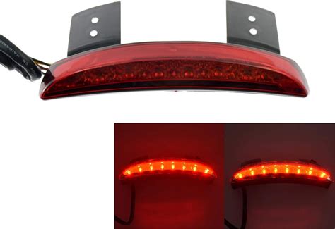 Hdbubalus Chopped Rear Fender Edge Plate Led Tail Brake