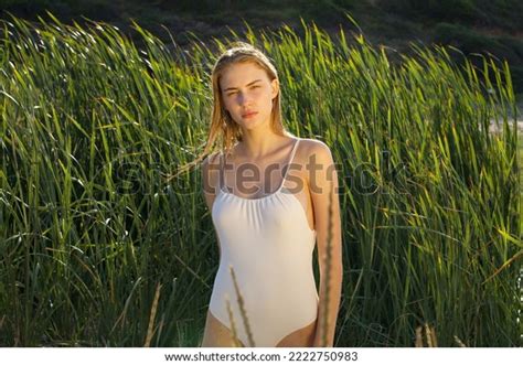 Beautiful Blonde Sexy Model Bikini Posing Stock Photo 2222750983 Shutterstock