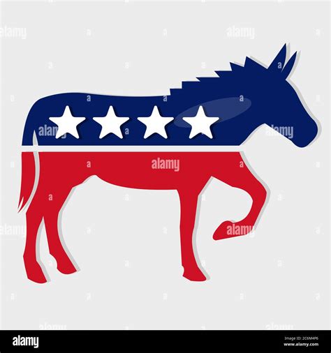 Democrat Party Symbol Isolated Vector Illustration Stock Vector Image