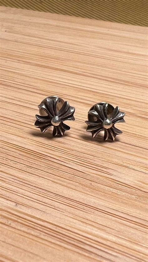 Chrome Hearts Chrome Hearts2 Ch Plus Silver Stud Ear Gem