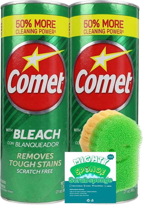amazoncom mighty sponge comet cleaner bundle bathroom cleaner