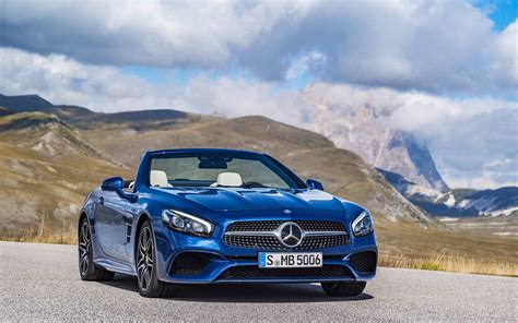 Download Blue Mercedes Benz Convertible Car Hd Wallpaper