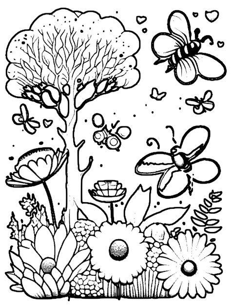 garden animal coloring pages