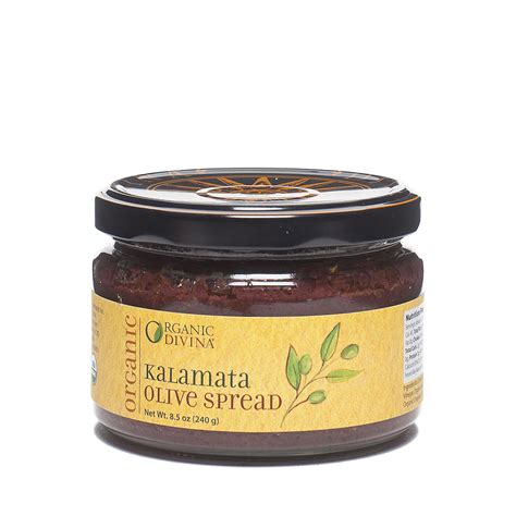 Oz Kalamata Olive Spread Organic By Divina Thrive Market