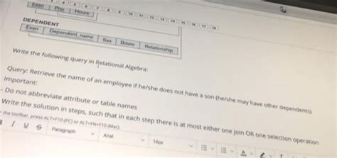 Solved Employee Fname Minit Lname Ssn Aaa Bdate Address Sex Chegg