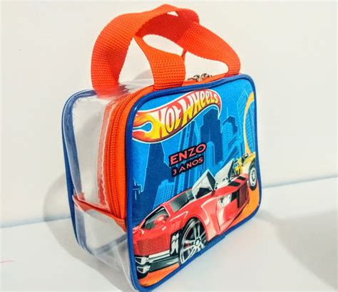 Bolsinha Maletinha Transparente Hot Wheels Elo7