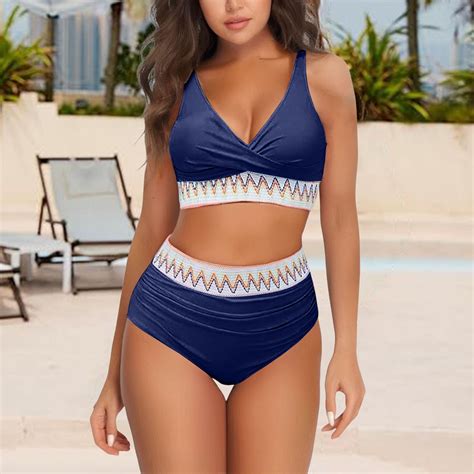 TEVEQ Bikini Set For Women Plus Size Bathing Suit Tank Swim Suits For Women Piece Tankini