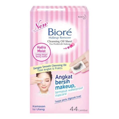 Jual Biore Makeup Remover Cleansing Oil Sheet Refill 44 Lembar Tissue