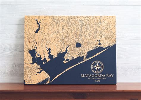 Matagorda Bay, Texas Map Coast Chart – Benoit's Design Co.
