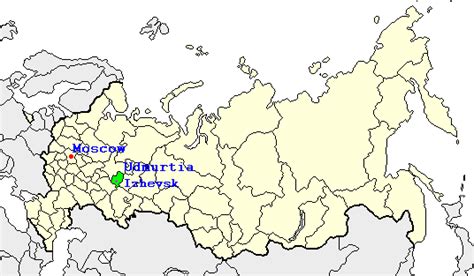 izhevsk Map - Russia