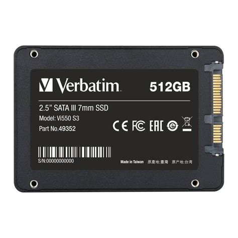 VERBATIM SSD disk 512GB SATA3 SATA III Vi550 S3 (49352) | TSBOHEMIA.CZ