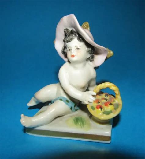 Ancienne Figurine En Porcelaine Capodimonte Naples Early Porcelain