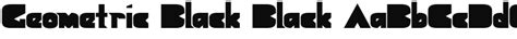 Geometric Black Font Download Free For Desktop And Webfont