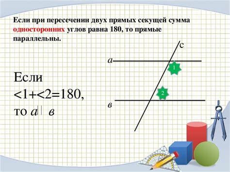 Презентация по геометрии на тему Признаки параллельности прямых 7