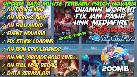 Data Ml Lite Full Event Mb Terbaru Patch Novaria Mlbb Lite Ml