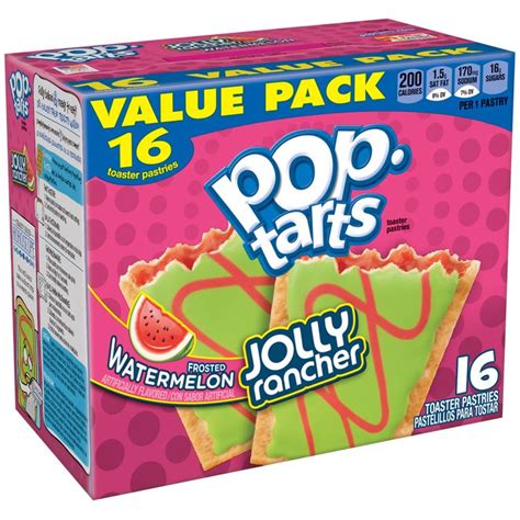 Kelloggs Pop Tarts Jolly Rancher Frosted Watermelon Toaster Pastries