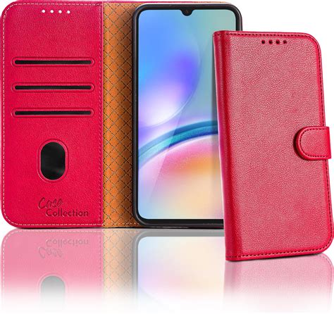 Case Collection For Samsung A15 Phone Case Leather Folio Flip Cover With Card Slots Rfid