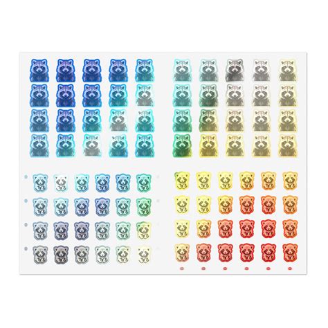 Rocket Raccoon Sticker Sheet Baby Rocket And Adult Rocket 88 Etsy