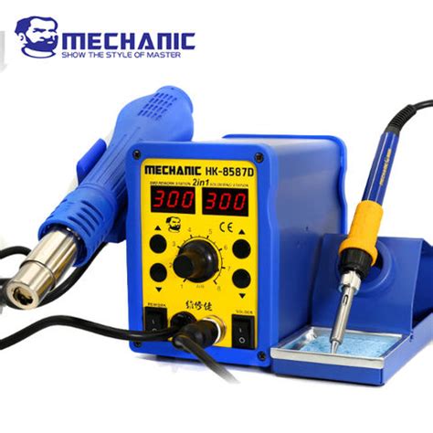 Mechanic Hot Air Blower Rework Station Heat Gun In Intelligent Lcd Digital Rework Station