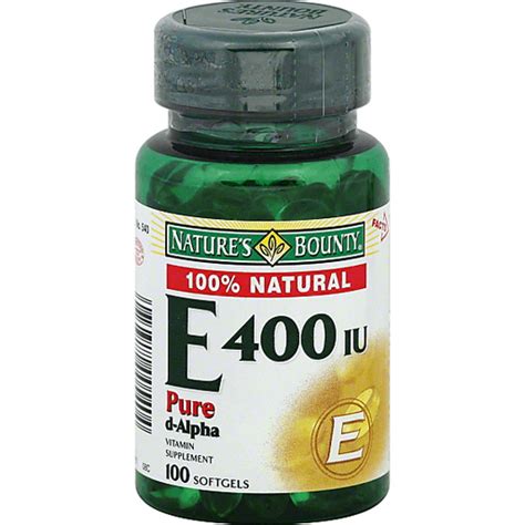 Nature S Bounty Vitamin E 100 Ea Stuffing Foodtown