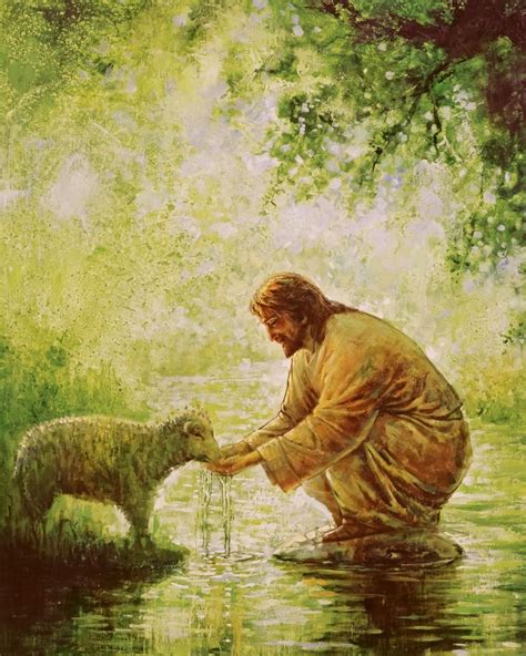 Gentle Shepherd Jesus Painting Jesus Art Pictures Of Christ