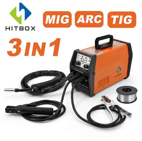 Hitbox Mig Welder Mig Tig Arc Synergy Control V Gas Gasless Welding