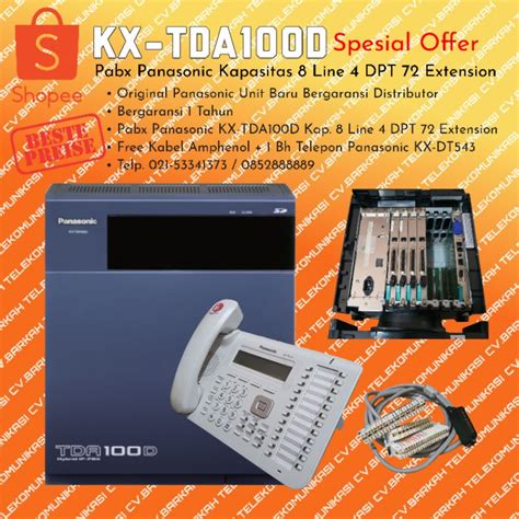 Harga Promo Pabx Panasonic Kx Tda D Kap Line Dpt Ext Key