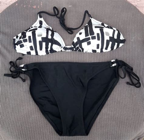 Schöner Bikini schwarz weiss mit silbernen Akzenten 38 Neu gemäss Beschreibung in Bern für