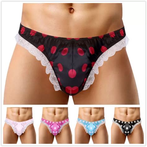 DE HERREN SEXY Slips Bikini Briefs Sissy String Unterwäsche Satin Tanga