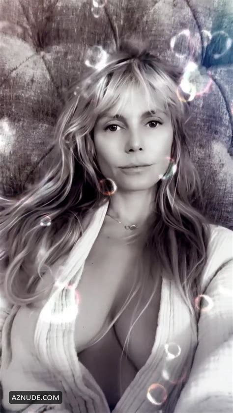 Heidi Klum Sexy Poses Showing Off Her Big Tits On Social Media Aznude