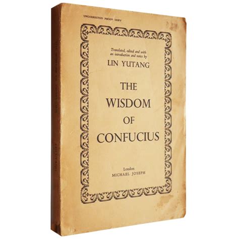 The Wisdom Of Confucius By Lin Yutang Enso Martial Arts Shop Bristol