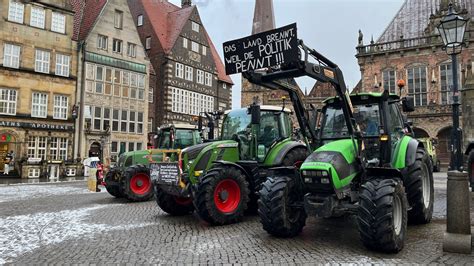 Landwirte Behindern Verkehr In Bremen Buten Un Binnen