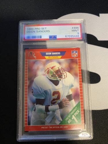 Deion Sanders Pro Set Rookie Hof Psa Ebay