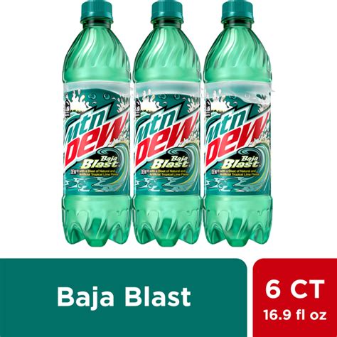 GIANT Instant Delivery Mountain Dew Soda Baja Blast 6 Pack Same Day