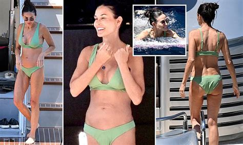 EXCLUSIVE Demi Moore 60 Makes A Splash In Green Bikini As She Soaks Up The Sun In The