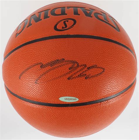 Lebron James Signed Nba Game Ball Series Basketball Uda Hologram