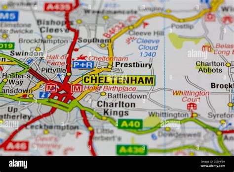 Cheltenham On A Map Hi Res Stock Photography And Images Alamy