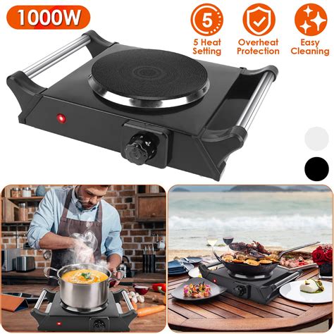 Imountek Electric Stove W Electric Single Burner Portable Heating Hot Plate Stove Countertop