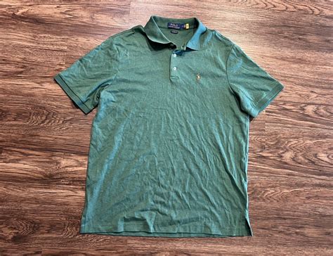 Polo Ralph Lauren Dark Green 3 Button Short Sleeve Po Gem