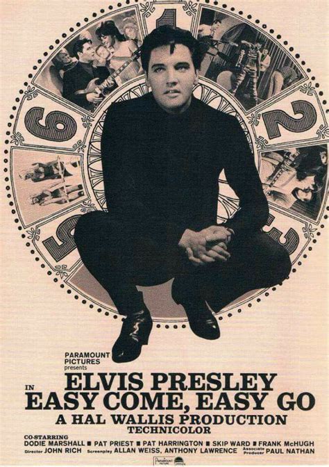 The Poster For Elvis Presley S Easy Come Easy Go