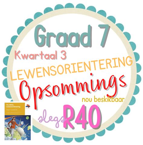 Graad Lewensorientering Opsommings Kw Via Afrika